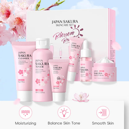 Cherry Blossom Skincare Six-piece Set