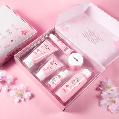 Cherry Blossom Skincare Six-piece Set